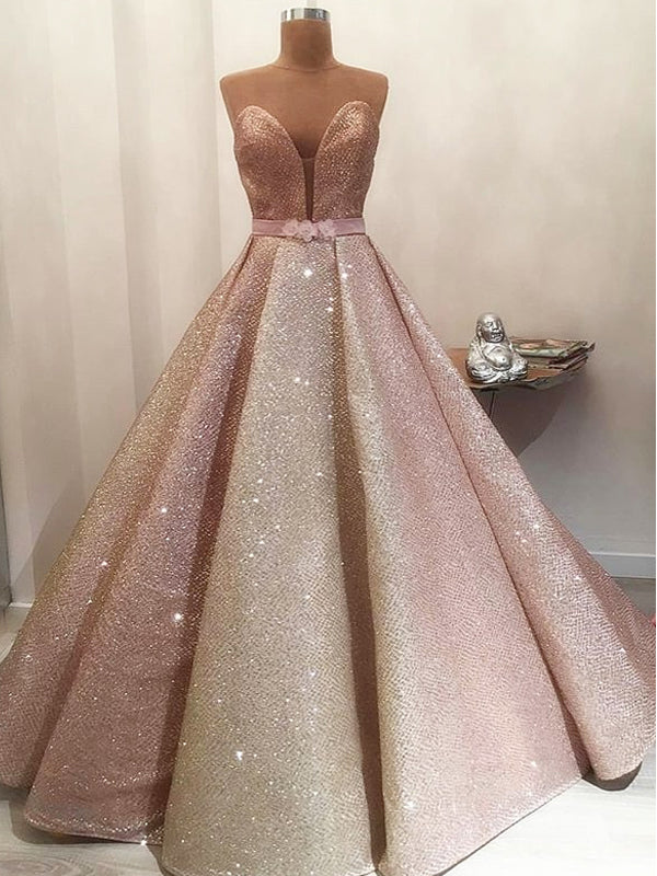 Gorgeous Shiny Rose Gold Satin ...